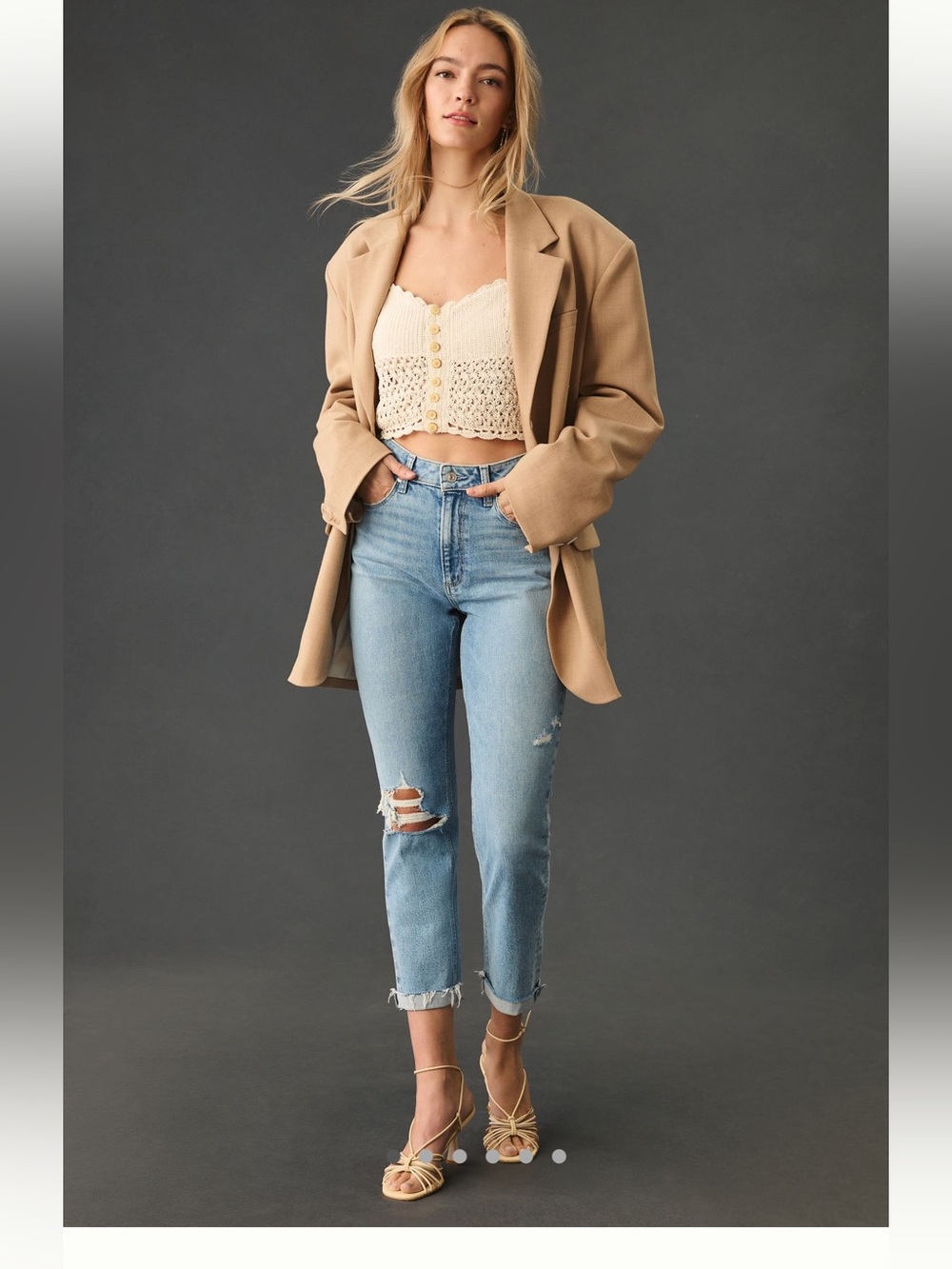 PAIGE Brigitte High Rise Boyfriend Crop Jeans